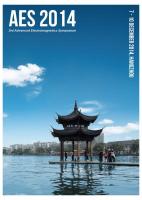Cover for Proceedings of AES 2014, the 3rd Advanced Electromagnetics Symposium