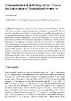 Cover for Homogenization of Split-Ring Arrays, Seen as the Exploitation of Translational Symmetry