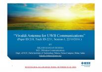 Cover for A Vivaldi Antenna For UWB Communication: Design, Modelling and Analysis of Vivaldi Antenna with Genetic Algorithm