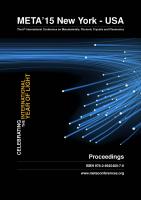 Cover for Proceedings of META'15, The 6th International Conference on Metamaterials, Photonic Crystals and Plasmonics