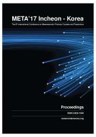 Cover for Proceedings of META'17, The 8th International Conference on Metamaterials, Photonic Crystals and Plasmonics