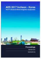 Cover for Proceedings of AES 2017, the 5th Advanced Electromagnetics Symposium